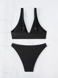 ZTVitality Sexy Black Bikini Set 2025 Biquini New Arrival Push Up Swimsuit Women's Swimwear Summer Beachwear Moda Praia Feminina