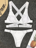 Sexy Adjustable Buckle Bandage Vevlet Bikini 2025 Women Swimsuit Female Bikinis Swimwear Two Pieces Bikini Set Bathing Suit Swim