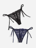 2pcs Low Waist Lace Thong For Women Sexy Panties Comfortable Underwear Female Underpants Lingerie C847
