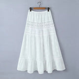 Lace Skirt Set Dress Summer Women Beach Holiday Sexy Cotton Matching Set Outfits Spring White 2 Pcs Vestidos Female Set 2025
