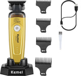Kemei 90-5 Electric Hair Beard Trimmer 7500 RPM Zero Gap Clipper for Men DLC Blade Cordless Barber Finish Hair Cutting Machine