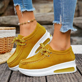 Red Chunky Platform Sneakers Women Comfortable Non Slip Thick Sole Casual Shoes Woman Plus Size 43 Lace Up Sport Shoes Female