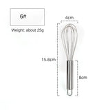 6/8/10/12inch Stainless Steel Egg Stirring Balloon Whisk Manual Egg Beater Mixer Kitchen Baking Utensil Cream Butter Whisk