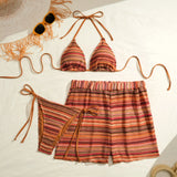 2026 Triangle String Bikinis Women 3 Pieces Swimwear Female Sexy Padded Swimsuit Bathers Bathing Swimming Swim Suit Beachwear