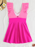2026 Sexy Ruffle Swimsuit One Piece Hollow Swimwear Women Bathers Bathing Swimming Swim Suit Female Beachwear