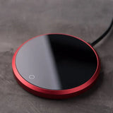 Electric Coffee Cup Warmer for Milk Water Tea Cocoa Home Office Desk Use Beverage Mug Warmer Heating Plate 8 Hours Auto Shut Off