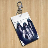 scary H-Homicipher Mr shriek Cartoon Singer Anime Card Keychain Fashion Pendant Bag ID Door Card Case Bus Card Cute Adult