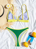 sexy patchwork mini bikinis sets two pieces swimsuit thong swimsuit Swimwear Biquini conjunto de bikini tankini beachwear