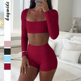 European and American yoga sports vest T-shirt shorts suit