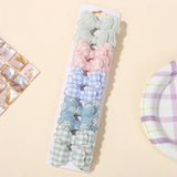 BABY BOWS 10Pcs/lot Candy Colorful Bowknot High Quality Cotton Printed Hair Clip Girls Kids Bangs Hairgripes Accessories