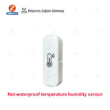 Tuya Zigbee/Wifi Temperature Humdiity Sensor Detector Option Indoor Outdoor Waterproof LCD Thermometer Hygrometer For Alexa Z2M