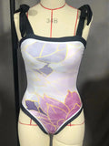 2026 High Quality Double-sided Printed Push Up Women Bikini Set Printed Strappy Bandage Swimwear Brazilian Biquini Bathing Suit