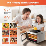 Digital Food Dehydrator - 4-Tray Electric Dryer for Jerky, Fruit, Pet Snacks - Precise Temp Control, 220V, BPA-Free Plastic