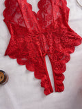 Women's Lace Bodysuit Comfortable Soft Stretch Fashion Casual One Piece Underwear Sleepwear