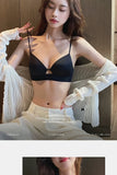 MOYISU Desire Triangle Cup Women Summer Thin Small Chest Gathered To Show A Large Pair of Breast Anti-sag No Underwire Bra Women