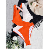 Scrunch Butt Swimsuits Deep V Neck Cross Backless One Piece Swimsuit Women Swimwear Female Monokini High Cut Bathing Suit Swim