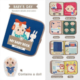 Montessori Busy Book Animal Cognitive Sensory Learning Toy