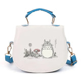 Cute Totoro Print Crossbody Bag Women PU Leather Handbag Casual Shoulder Bag For Shopping Daily Use & Perfect Gift For Anime Fan