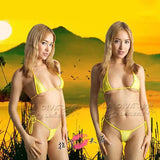 DEKA Cotton Triangle Swimwear Mini Micro Bikinis Set Women Bandage String Thong Swimsuit Type Bathing Suit High Cut Drawstring