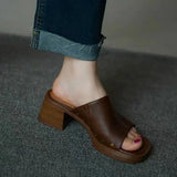 Women Beach Slippers Summer Thick Sole Anti Slip Retro Slippers Women High Heels Comfortable Shoes Zapatillas Mujer