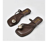 Beach Flip Flop Clip Toe Women Flats Slippers Shoes Outdoor Casual Ladies Low Heel Slides