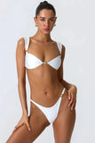 2024 New Sexy Bikinis Solid Push UP Swimwear Women Swimsuit Brazilian Bikini Set Hollow Out Beachwear Thong Biquini Female