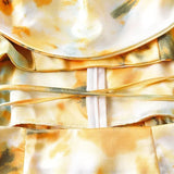 Foridol Waist Cut Out Criss Cross Sexy Summer Tie-dyed Midi Dress Ladies Elegant Beach Boho Slip Long Dress Sleeveless Sundress