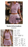 Summer sports casual suit short sleeve T-shirt short skirt suit