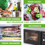 Vacuum Sealer Bags Rolls for Food Commercial Grade BPA Free Puncture Prevention Great for Sous Vide Cooking