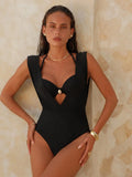 New Black Belt High Waist Bikini Set 2026 Women Sexy Front Metal Buckle Push Up Two Piece Swimsuit Holiday Bathing Suit Swimwear
