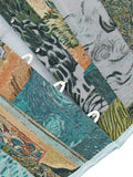 New retro palace style corset oil painting style jacquard fabric gathers waist and wears corsets.