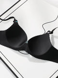 Women's Sexy One-piece Bra With Small Floral Patterns Without Steel Rings Gathered Push Ups Daily Comfortable Underwear A5033
