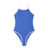 2026 One Piece Swimsuit Solid High Cut Swimwear Women Bathing Suit Female Swimming Summer Beachwear Bodysuit