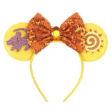 2025 New Style Mickey Minnie Ear Headband Sequin Bows Girl Adult Kids Halloween Party Cosplay Hair Accessories Princess Hairband