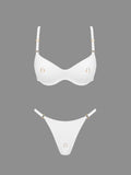 2026 Sexy Ring Bikini Women Swimsuit Female Swimwear Bandeau Biquini Thong Bathing Suit Swimming Suits Halter Bodysuit Beachwear