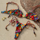 Sexy Brazilian Bikini Set Low Waist Solid Printed Women Swimwear Push Up Bikinis Swimsuit Female Biquini Bathing Suit