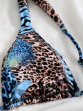 2025 Brazilian Thong Bikinis Strappy Swimsuit Women Sexy Printed Swimwear Female Bathers Swimming Bathing Swimming Swim Suit