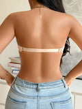 3Pcs Women Half Cup Lace Strapless Bra Adjustable Non-slip Off Shoulder Underwire Support Front Buckle Push Up Brassiere XS-L