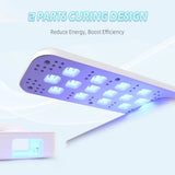 Rechargeable Foldable Gel Nail Polish Curing Light, 48W Wireless UV LED Nail Lamp, Auto On/Off, Timer Setting, Pocket Size Home