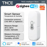 TNCE Tuya sensor temperature Humidity wifi or zigbee, Indoor Thermometer Hygrometer Monitor, smart life voice alexa google home