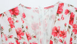 Ahagaga Summer Floral Print Mini Dresses Women Sexy V Neck Puff Sleeve Hip Wrap Slim Sheath Regular Casual Party Club Outfit