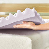 5-Zone Memory Foam Mattress Topper With Lavender Infusion