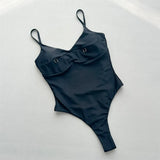 Sexy Extreme String Mini Micro Thong Women Swimwear One Piece Swimsuit Female Underwired Backless Bather Bathing Suit Swim V7516