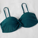 2026 Bandeau Swimsuit Women High Waist Bikini Printed Swimwear Female Padded Bathers Bathing Swimming Swim Suit Beachwear