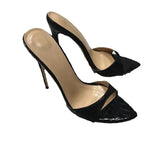 12cm Glossy Colorful mixed colors open pointed toe 12cm super high thin heels slip on outdoor sexy women sandals
