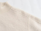 Foridol Turtleneck Fluffy Hoodie for Women Autumn Casual Loose Pullovers Female Basic Fashion Winter Women's Sweatshirts