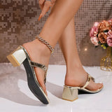 HOVINGE Summer Shoes Elegant Open Toe Summer Slides Female Outdoor Shoes High Quality Ladies Fashion Sandals Evening Flip Flop