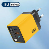 Elough 80W USB Type C Charger with Retractable Cable PD Fast Charging For iPhone 16 Laptop Macbook Phone cargador carga rápida