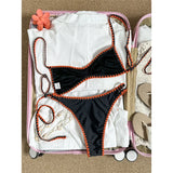 2026 Floral Flower Printed Bikini Women Swimwear Female Swimsuit Two-Pieces Bikini Set Brazilian Bather Bathing Suit Swim V8205