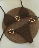 Sexy Halter Micro Bikini 2025 Women Swimsuit Solid Swimwear Thong Bikinis Set Brazilian Beach Wear Bathing Suit Biquini Female